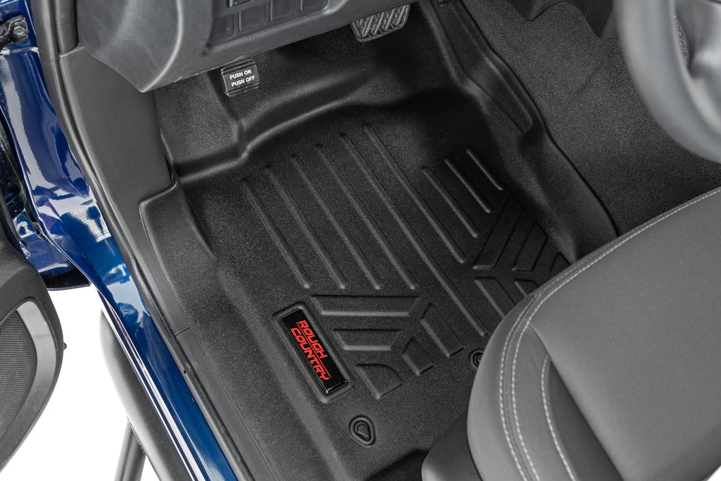 Rough Country Floor Mats | FR & RR | Crew Cab | Nissan Titan (17-21)/Titan XD (16-21)