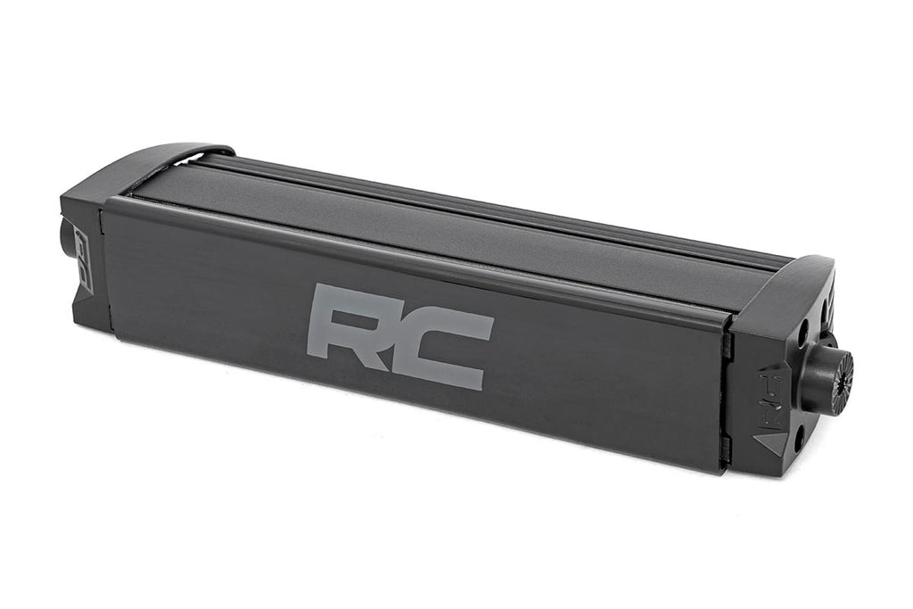 Rough Country Black Series LED Light Bar | Cool White DRL | 8 Inch | Single Row Pair