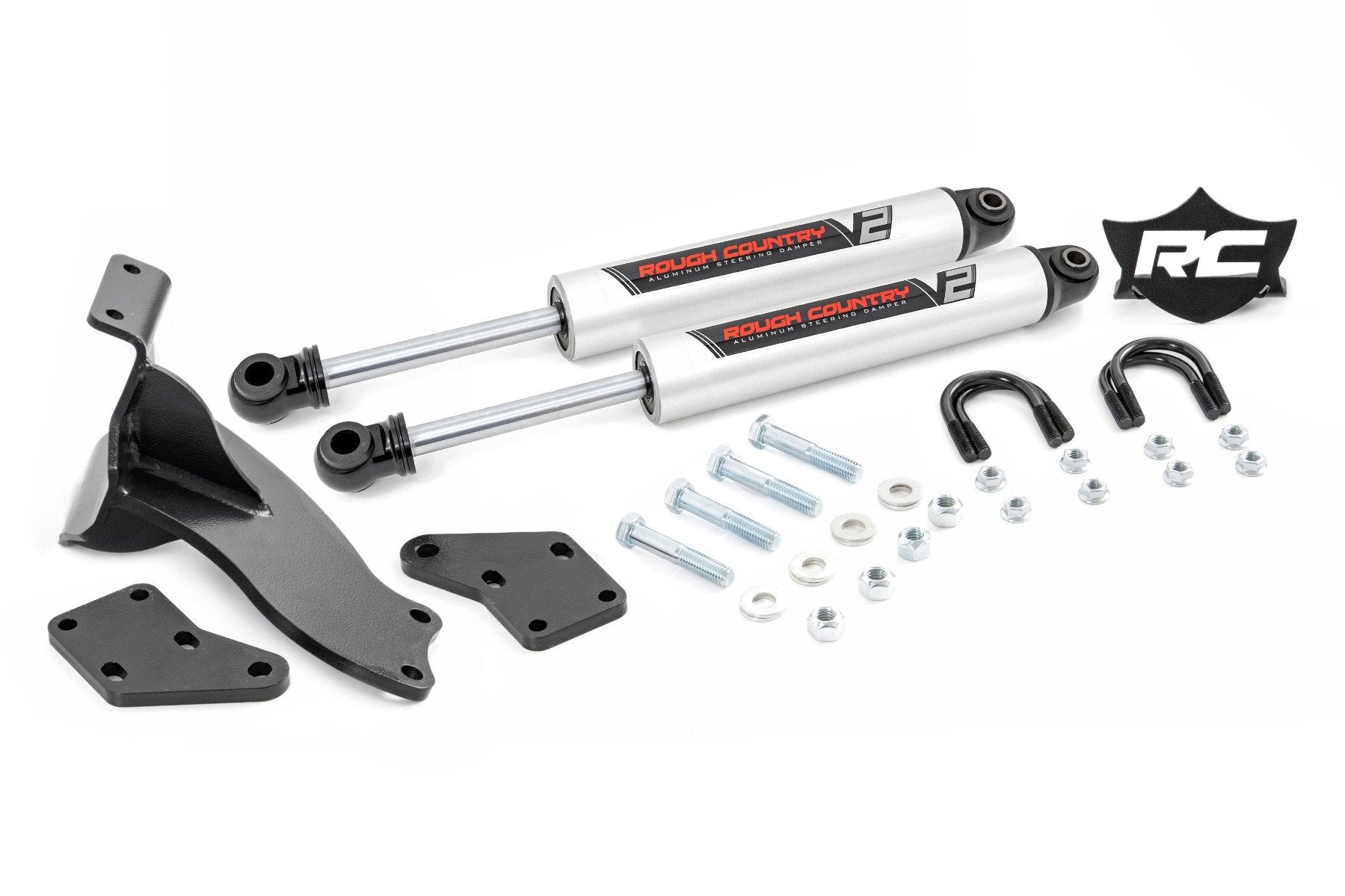 V2 Steering Stabilizer | Dual | 2.5-8 Inch Lift | Ram 2500 (14-23)