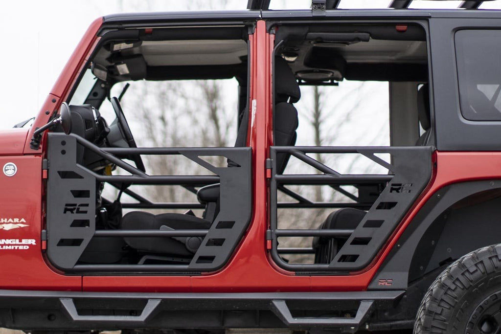 Rough Country Tubular Doors | Front and Rear | Jeep Wrangler JK  (2007-2018)