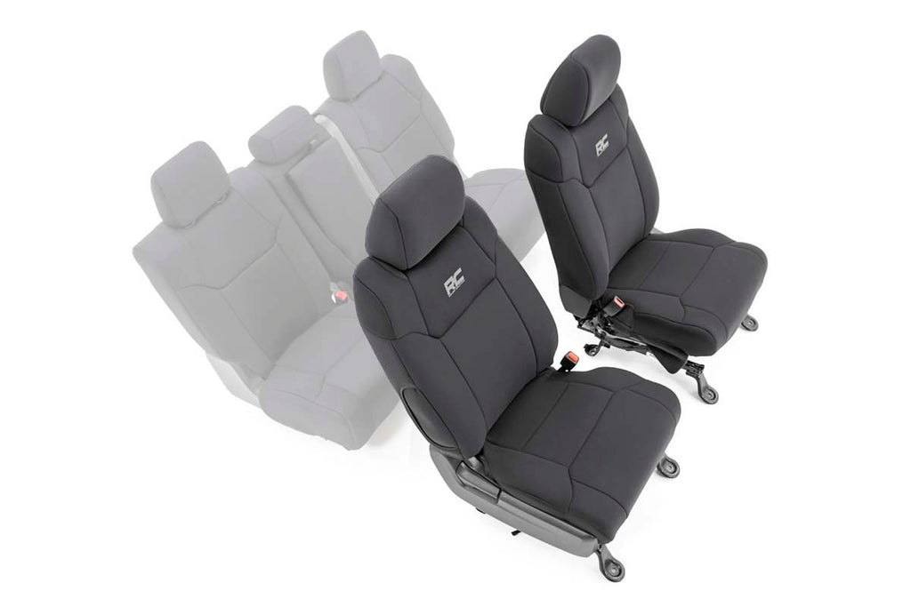 Rough Country Seat Covers | Front W/ Console Cover | Toyota Tundra 2WD/4WD (14-21)