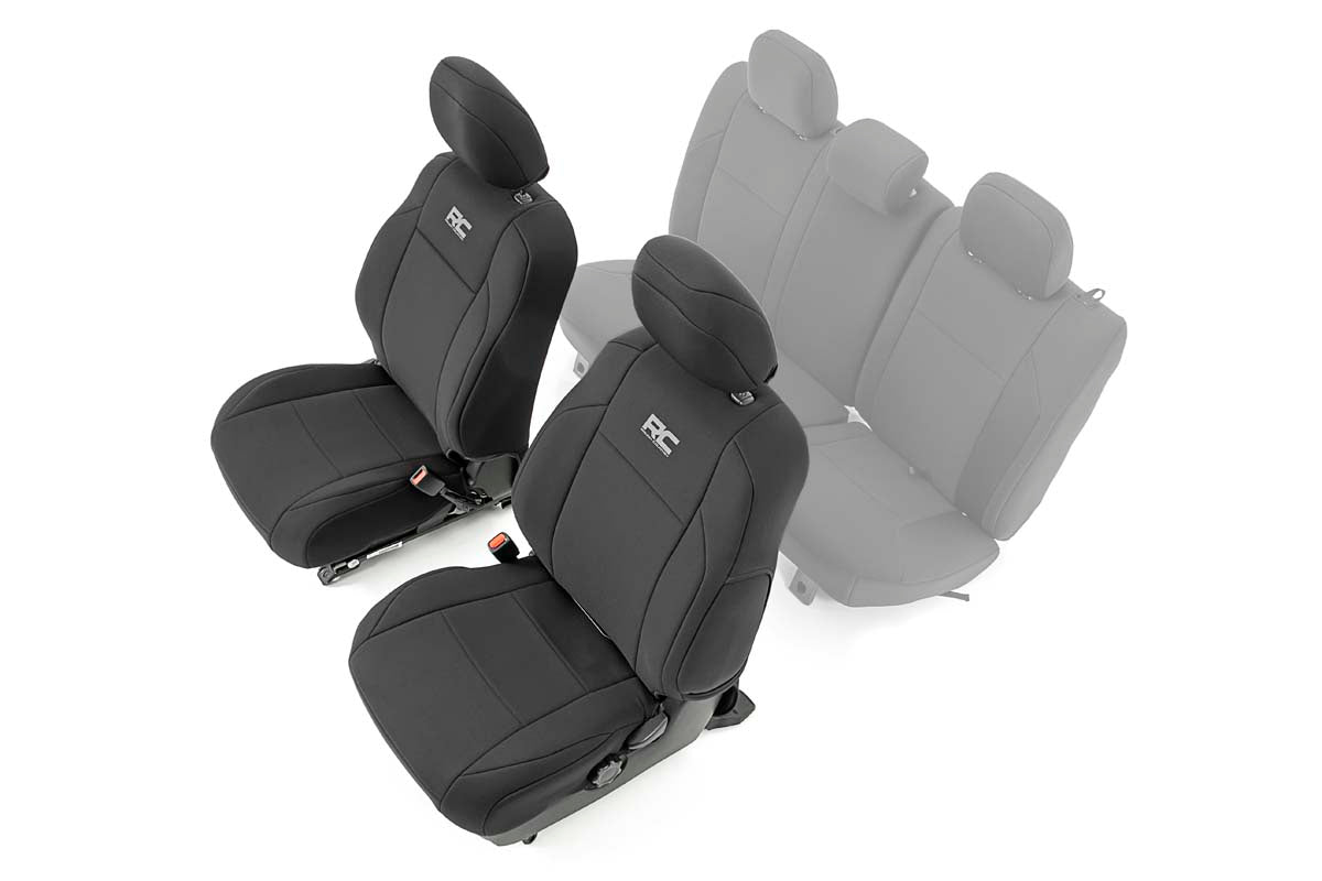 Rough Country Seat Covers | Front | Crew Cab | Toyota Tacoma 2WD/4WD (2016-2023)