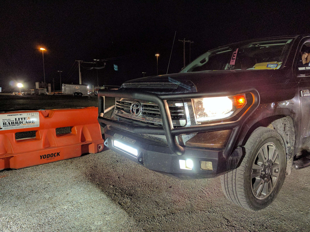 2014-2021 Toyota Tundra Stealth Front Non-Winch Bumper Lonestar Guard - Texture Black