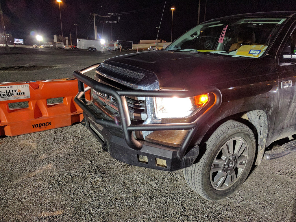 2014-2021 Toyota Tundra Stealth Front Non-Winch Bumper Lonestar Guard - Texture Black