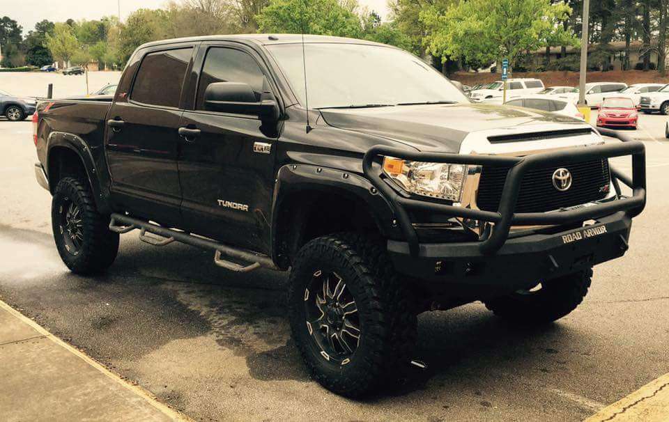 2014-2021 Toyota Tundra Stealth Front Winch Bumper Lonestar Guard - Texture Black Warn M12000, Smittybilt Xrc