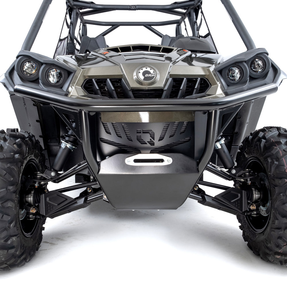 Can Am Commander Hmf Defender Front Hd Deluxe Bumper - Black 2011-2020
