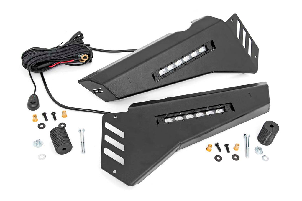 Rough Country Bumper Wings | Stinger | 6" Led Combo | Honda Pioneer 1000/Pioneer 1000-5 (16-22)