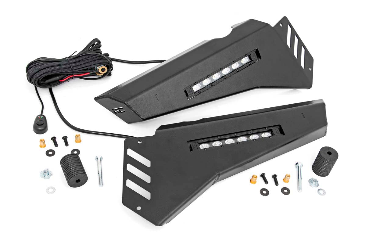 Rough Country Bumper Wings | Stinger | 6" Led Combo | Honda Pioneer 1000/Pioneer 1000-5 (16-22)