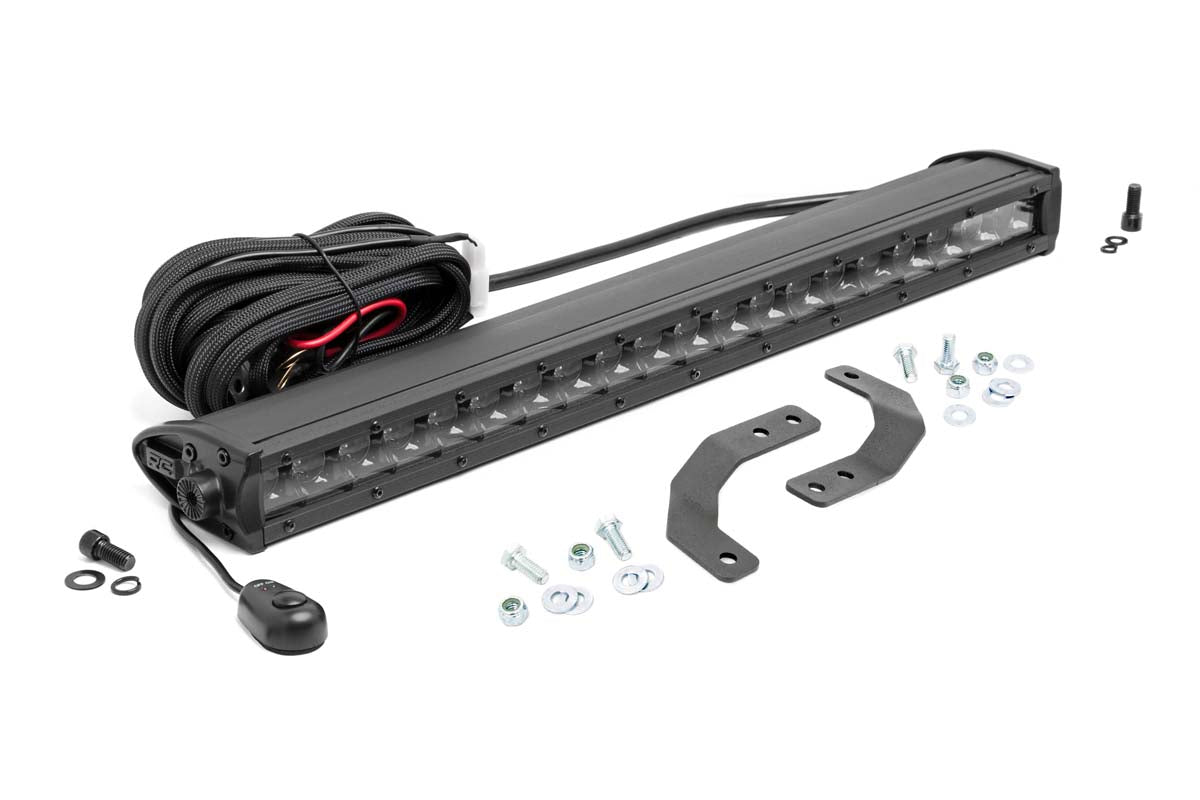 Rough Country LED Light | Under Bed Mount | 20" Black Single Row