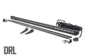 Rough Country LED Light | Lower Windshield | 50" Black Single Row | White DRL | Polaris General (19-22)