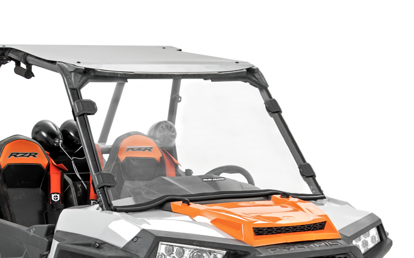 Rough Country Full Windshield | w/ Factory Visor | Polaris RZR XP 1000/RZR XP 4 1000 (14-22)