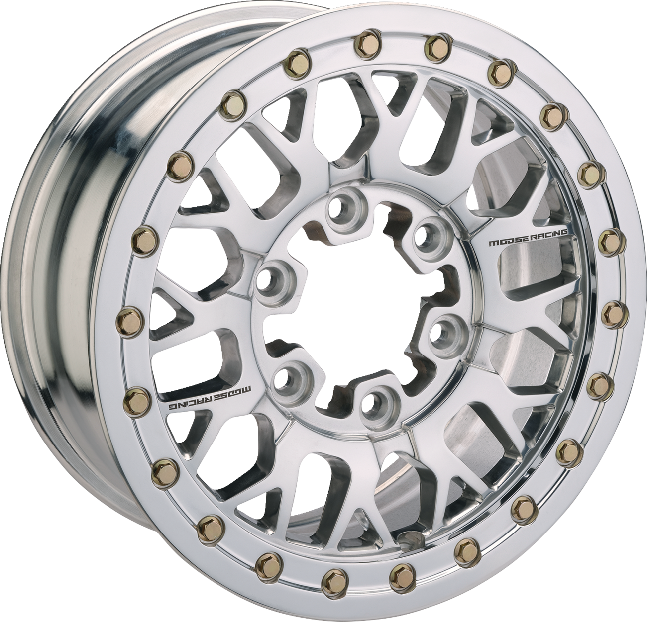 Wheel - 346X - Beadlock/5 Lug - Front/Rear - Silver - 15x7 - 5/4.5 - 5+2