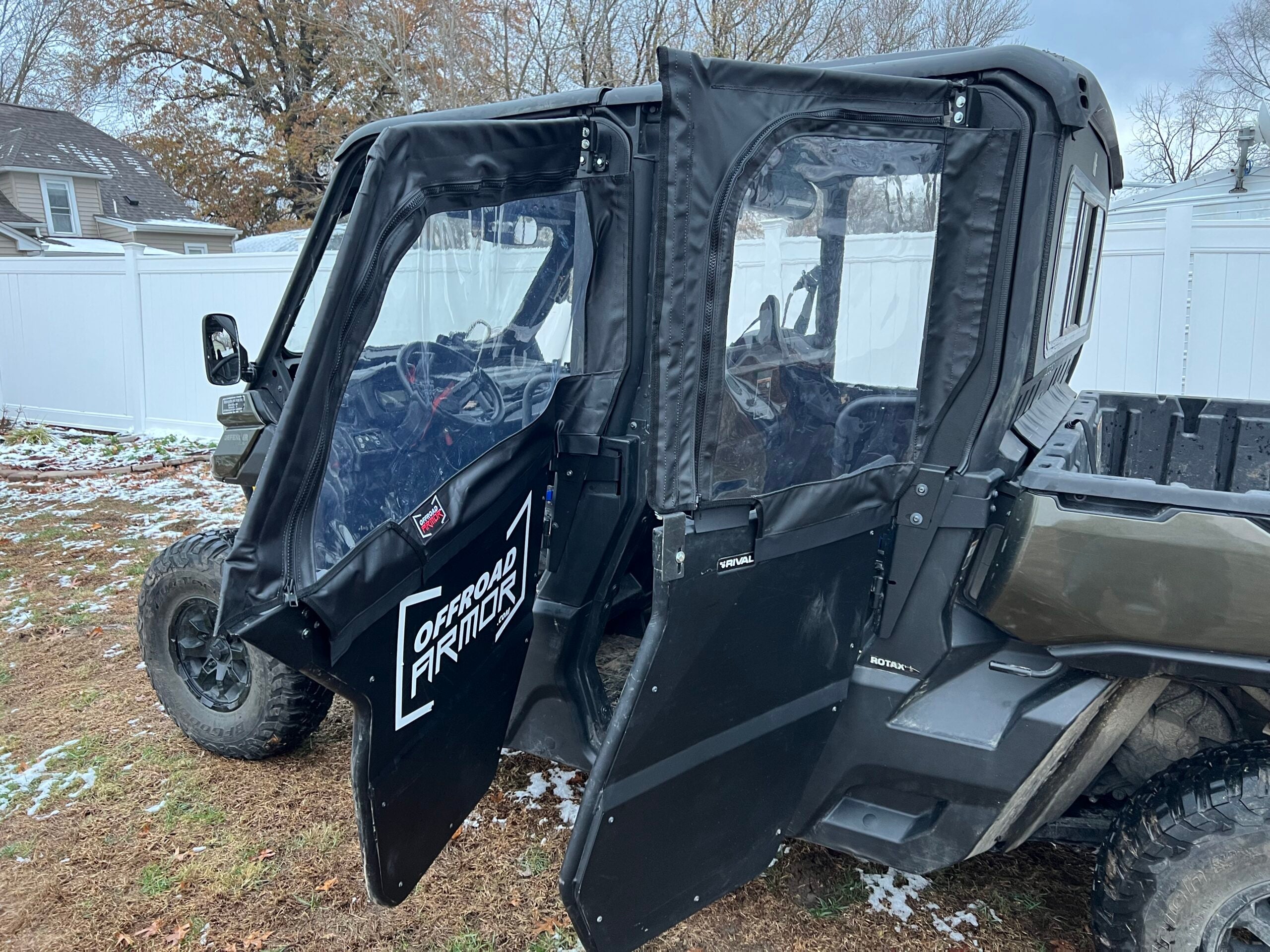 Canam Defender Max Convertible Doors (Rival Lower Doors and Removable Framed Upper Doors)