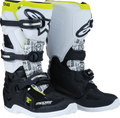 Youth Tech 7S Boots - Black/White/Yellow - US 8