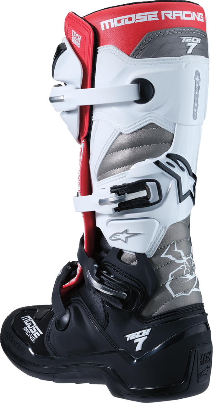 Tech 7 Boots - Black/White/Red - US 14