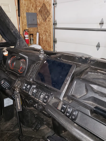 Can Am Defender Center Dash Insert Tablet Holder
