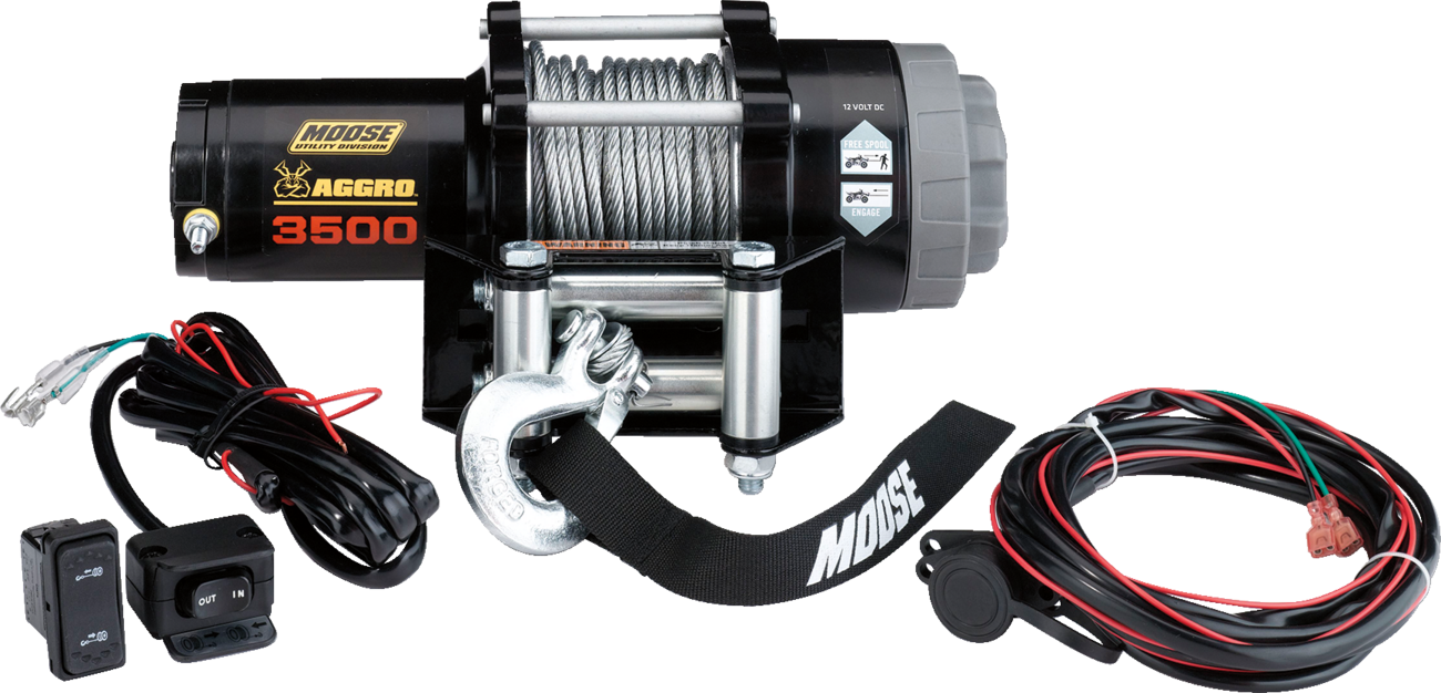3500 lb Winch - Wire Rope - 50'