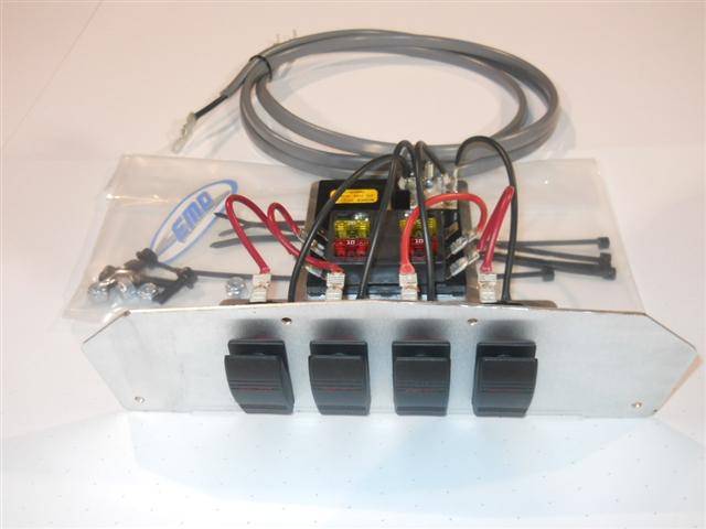 Maverick And Commander "Command Center" With A Fuse Block And (4) Illuminated Switches