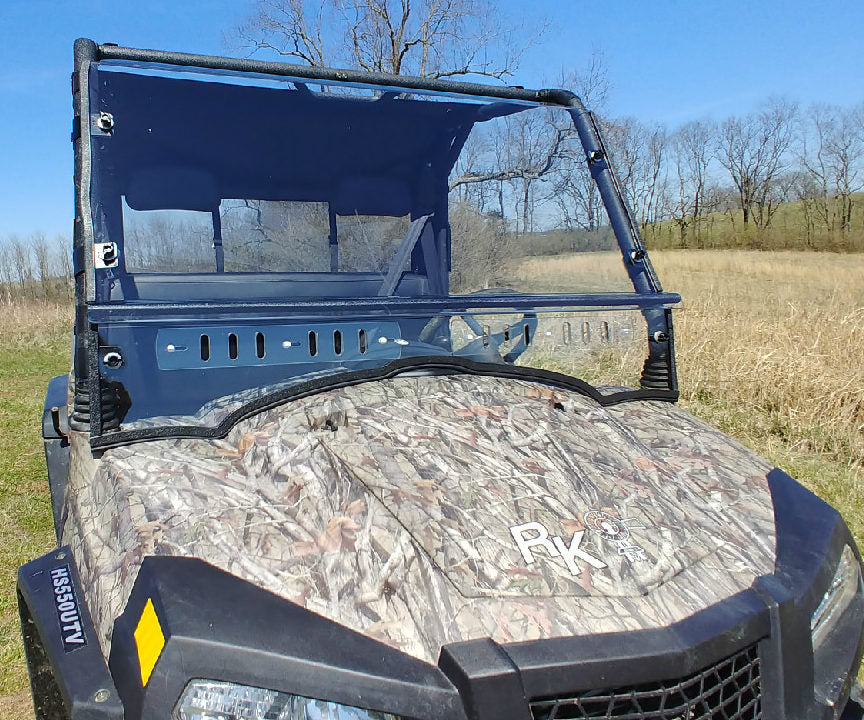 Hisun Sector 550/750, Bennche Cowboy 500/700, Home Depot Vector 700, Massimo Knight 500/700, Coleman Outfitter 550/750-Split Lexan Windshield