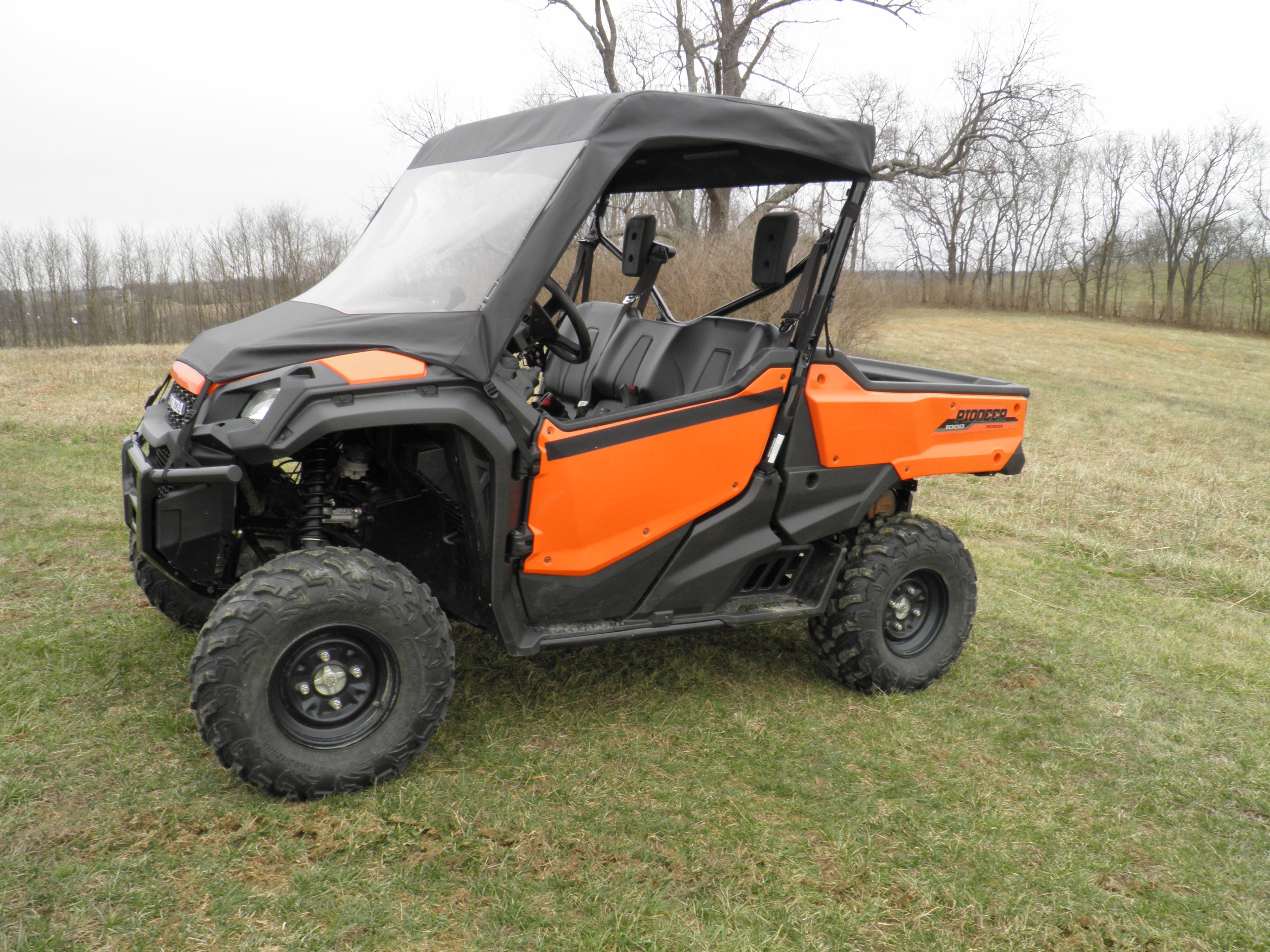 Honda Pioneer 700 (2014+) Summer Cab (Vinyl Windshield, Soft Top, Soft Rear Panel)
