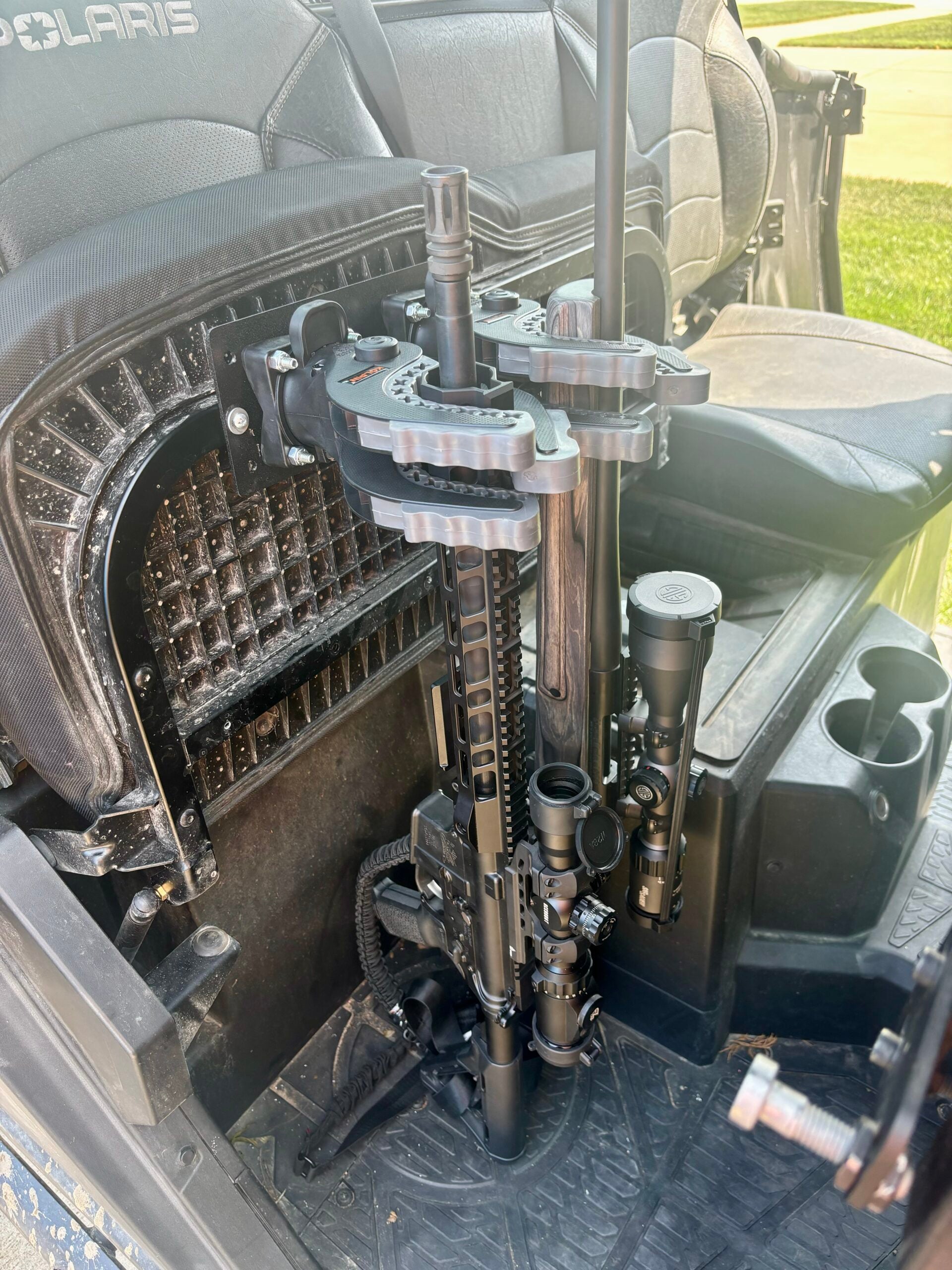 Offroad Armor Polaris Ranger Under Seat Hidden Rifle Mount