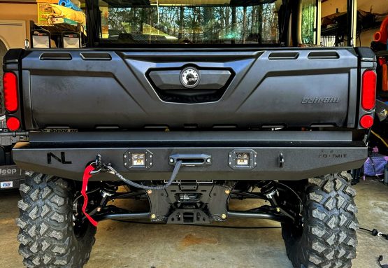 Can-Am Defender Rear Winch Bumper with Lights