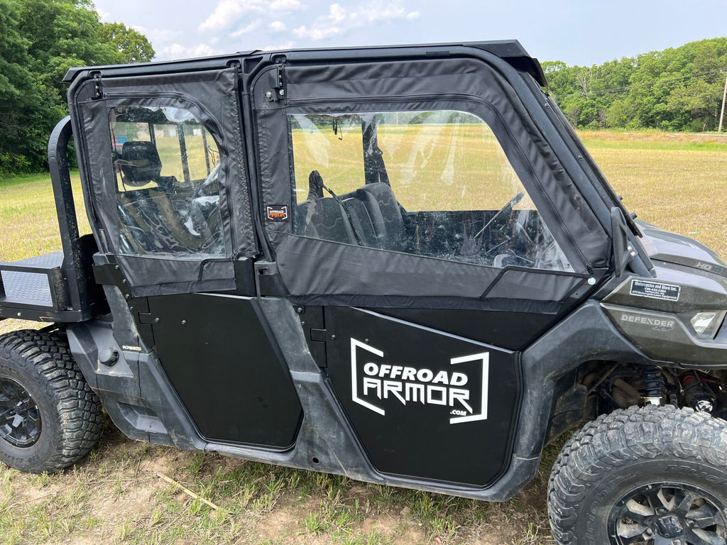 Can-Am Defender Framed Upper Soft Doors For ThumperFab Lower doors