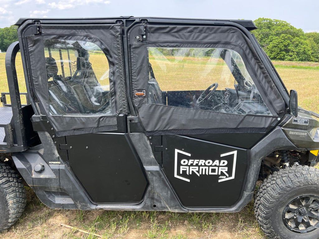 Can-Am Defender Framed Upper Soft Doors For ThumperFab Lower doors