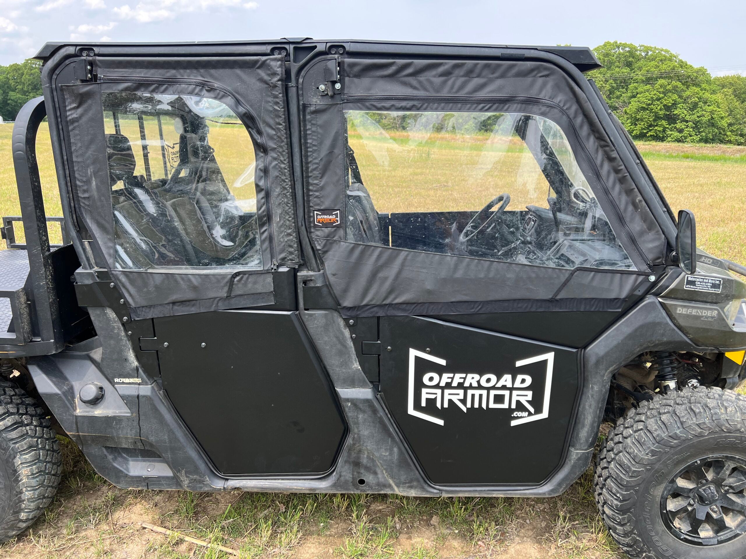 Can-Am Defender Framed Upper Soft Doors For ThumperFab Lower doors