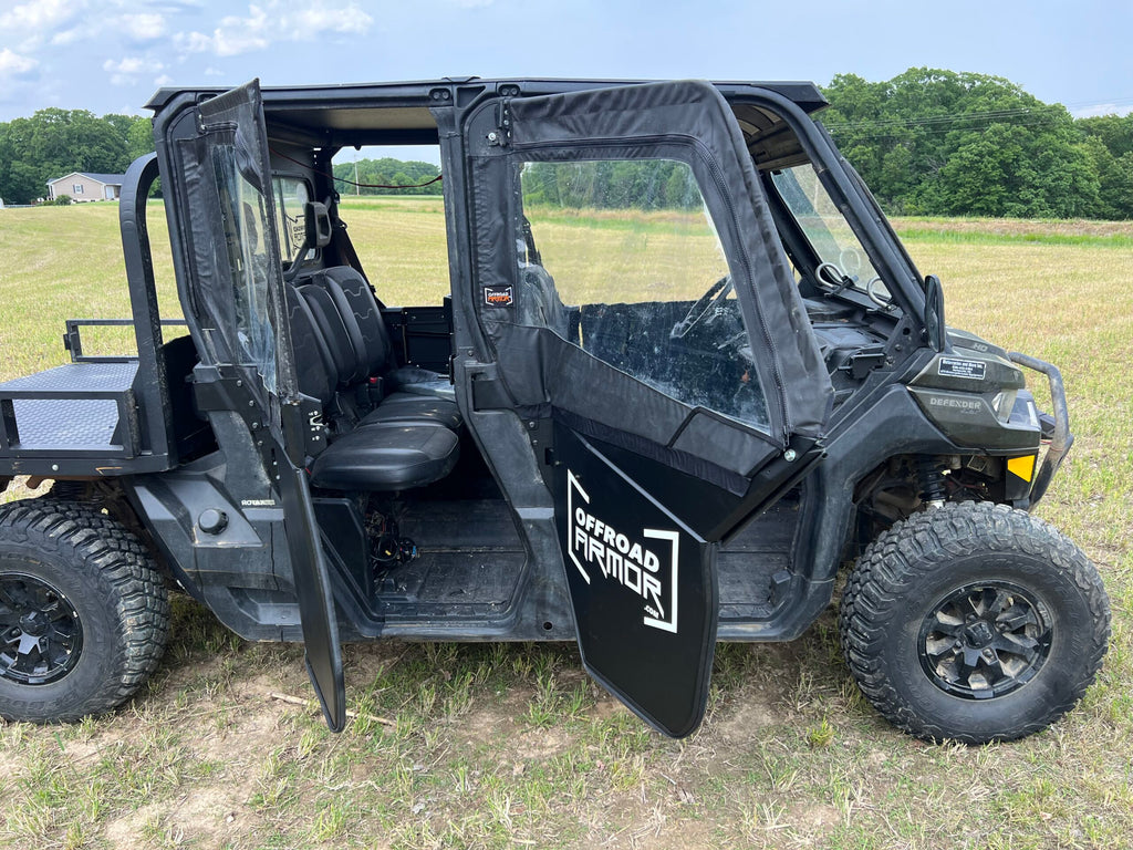 Can-Am Defender Framed Upper Soft Doors For ThumperFab Lower doors
