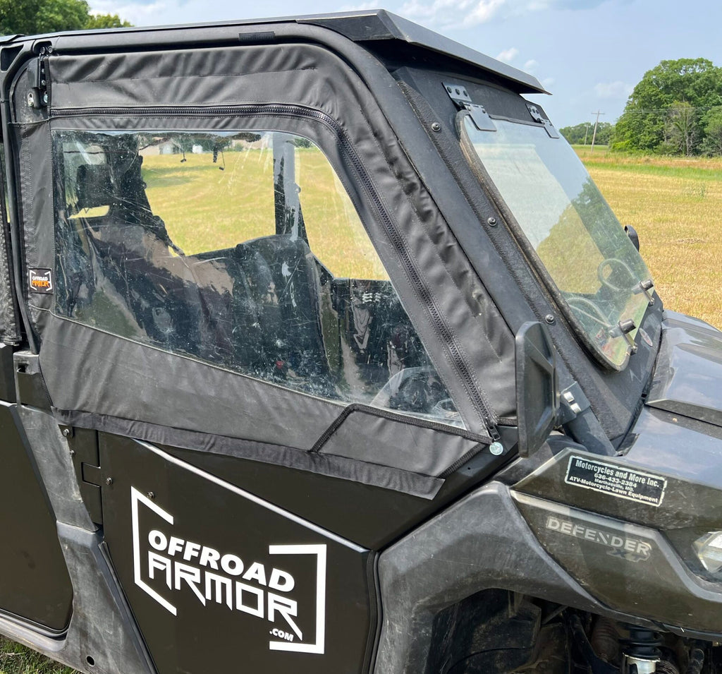 Can-Am Defender Framed Upper Soft Doors For ThumperFab Lower doors