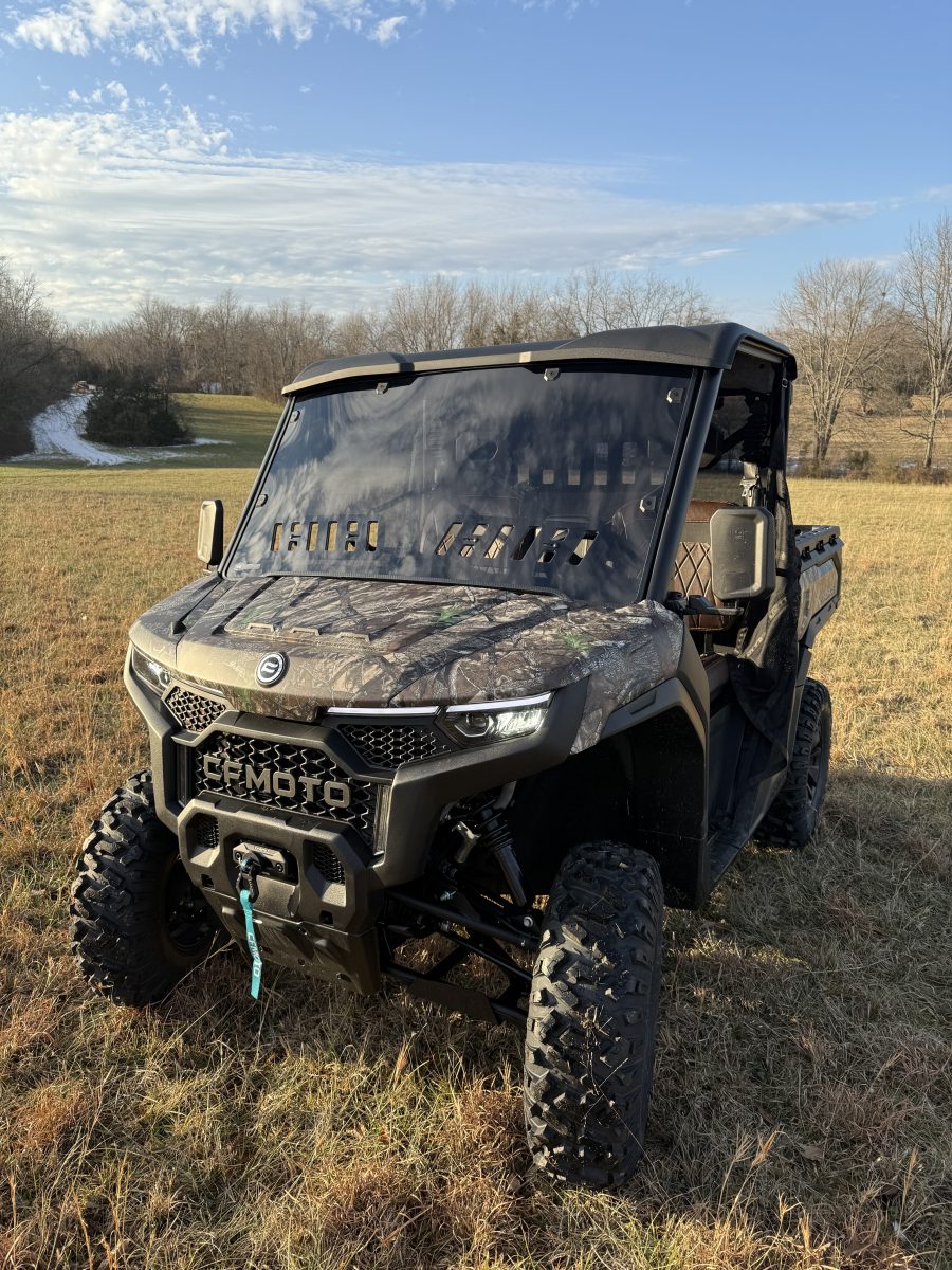 2025 CF Moto UForce U10 Pro Front Windshield Vented