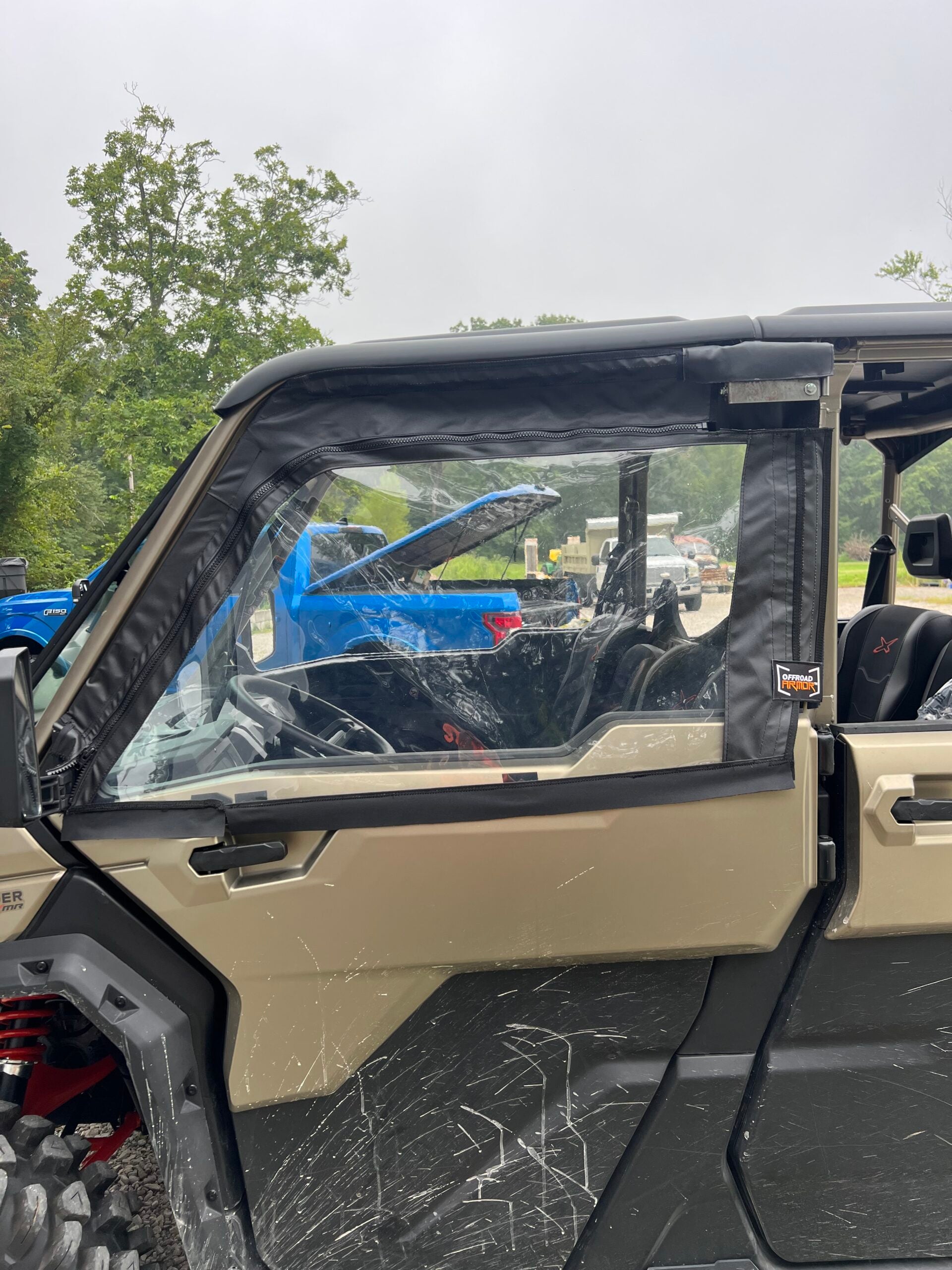 Can-Am Defender Framed Upper Soft Doors For OEM Lower Half Doors