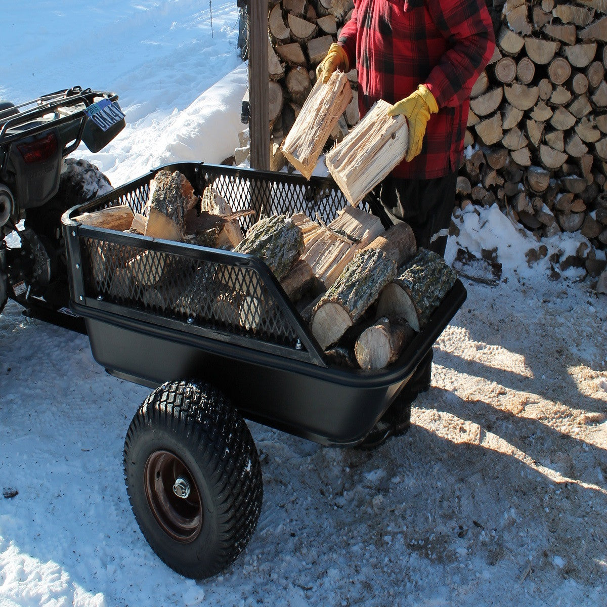Atv-Utv-Lawn Mower Utility Dump Trailer - 1500Lb. Payload Capacity By Impact Implements