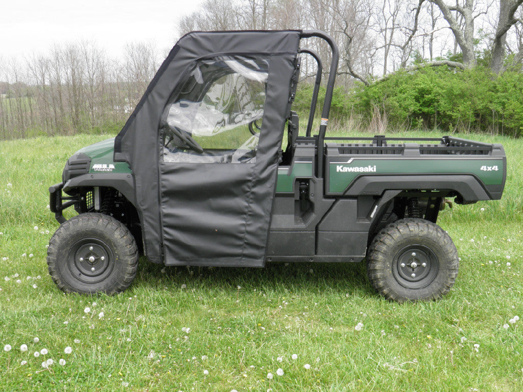 Kawasaki Mule Pro-Fx Soft Doors, Rear Window And Top Combo For An Existing Hard Windshield