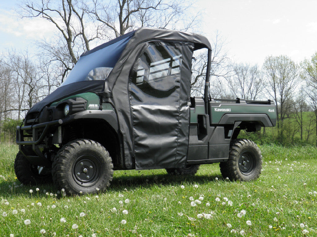Kawasaki Mule Pro-Fx Soft Doors, Rear Window And Top Combo For An Existing Hard Windshield