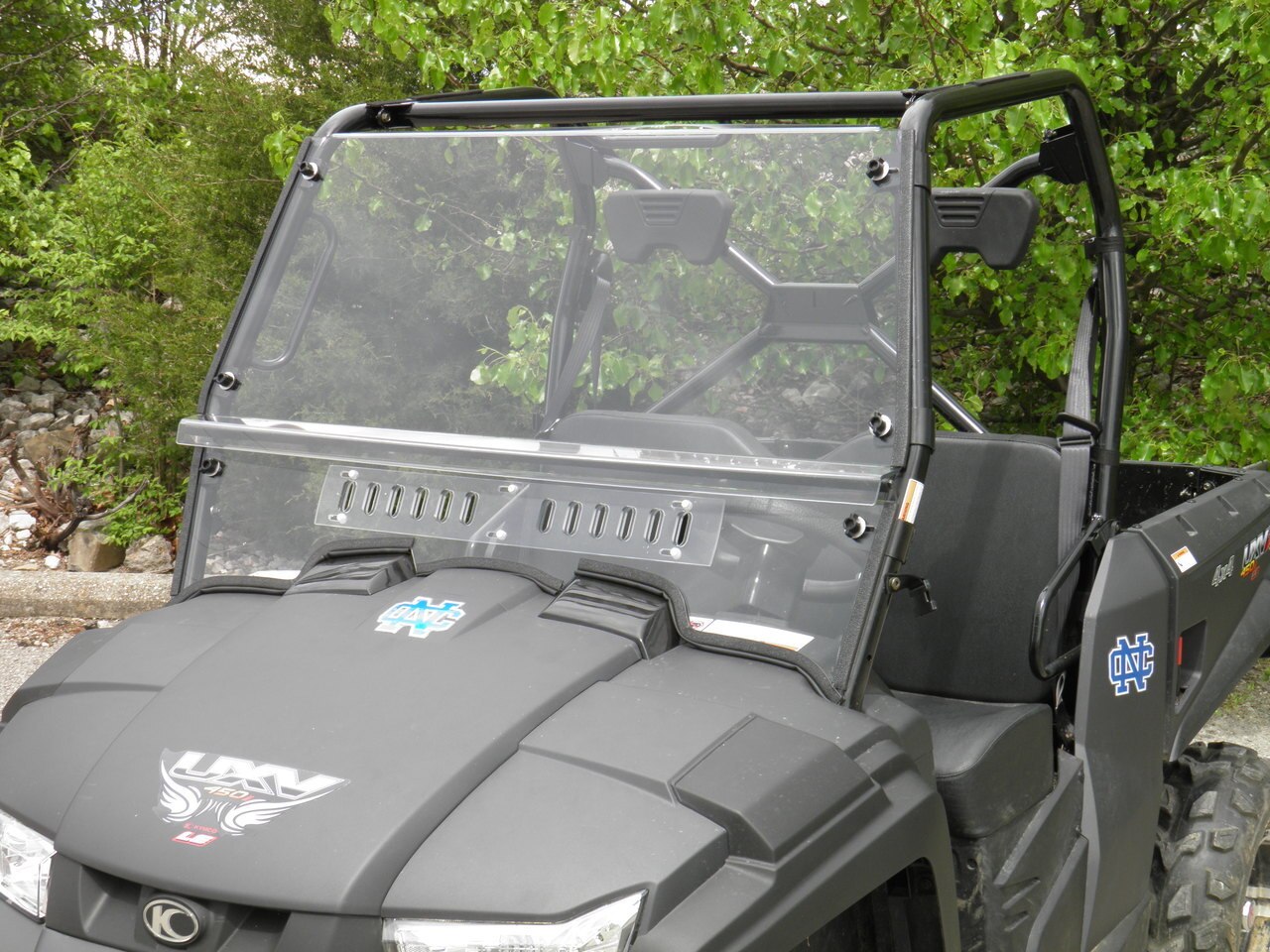 Kymco 450I 2-Piece Vented Windshield Scratch Resistant