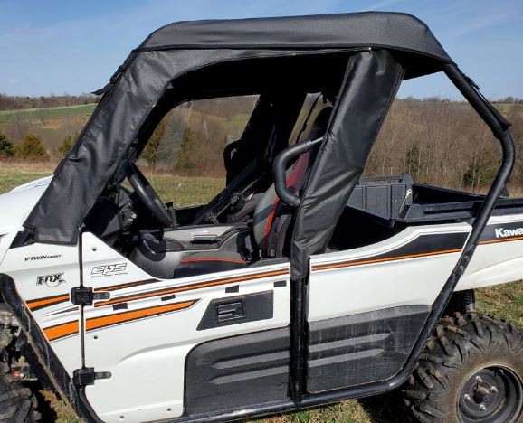 Kawasaki Teryx 800 (2-Seater) - Soft Doors (Open Box Sale - Black)
