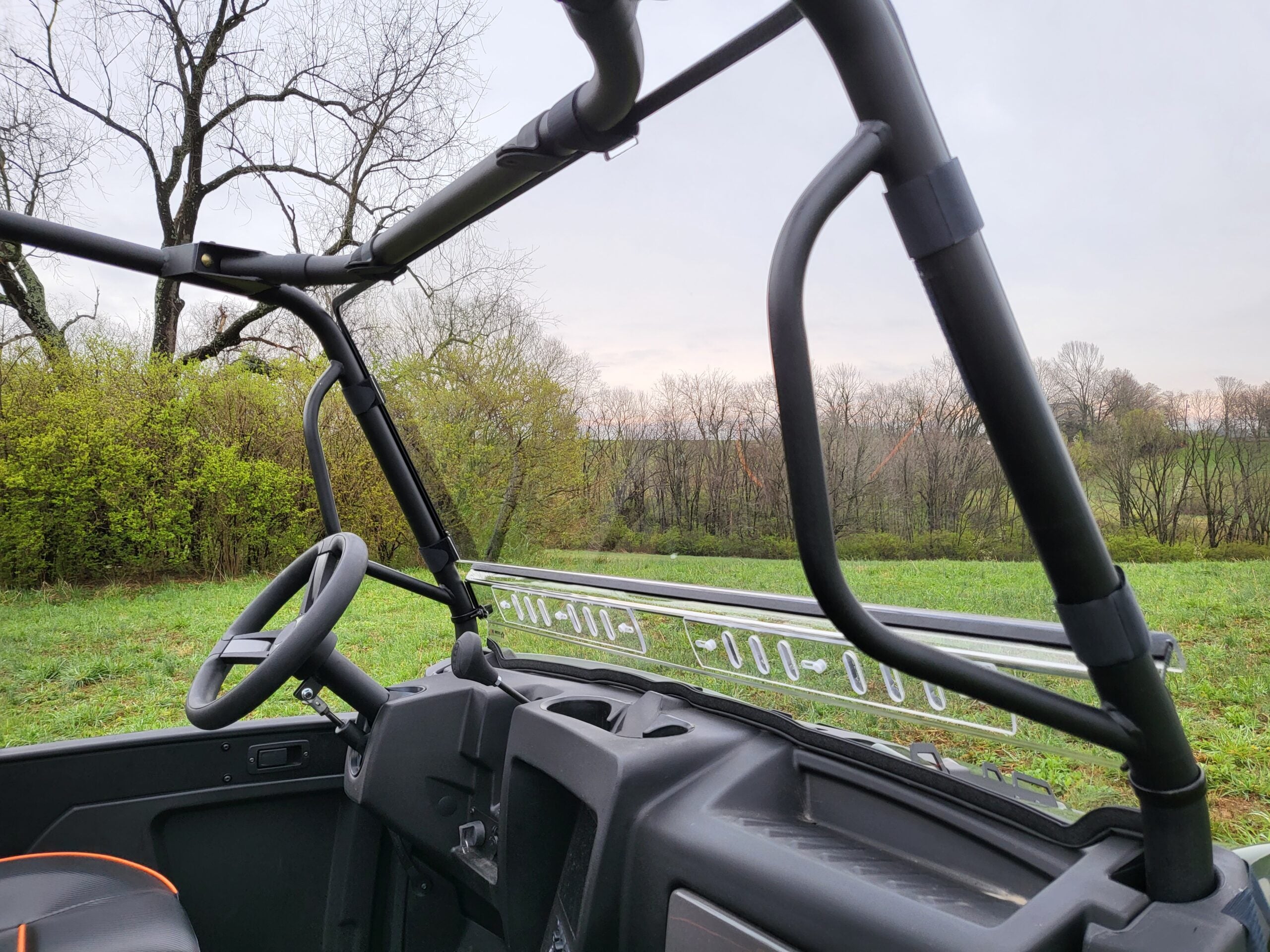 Intimidator – 2 Pc Windshield with Optional Vents/Clamps/Hard Coat