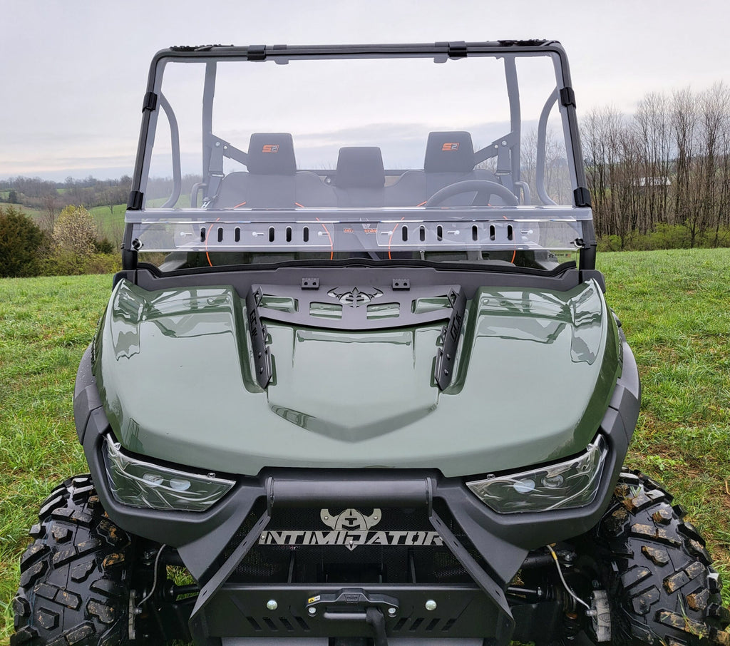 Intimidator – 2 Pc Windshield with Optional Vents/Clamps/Hard Coat