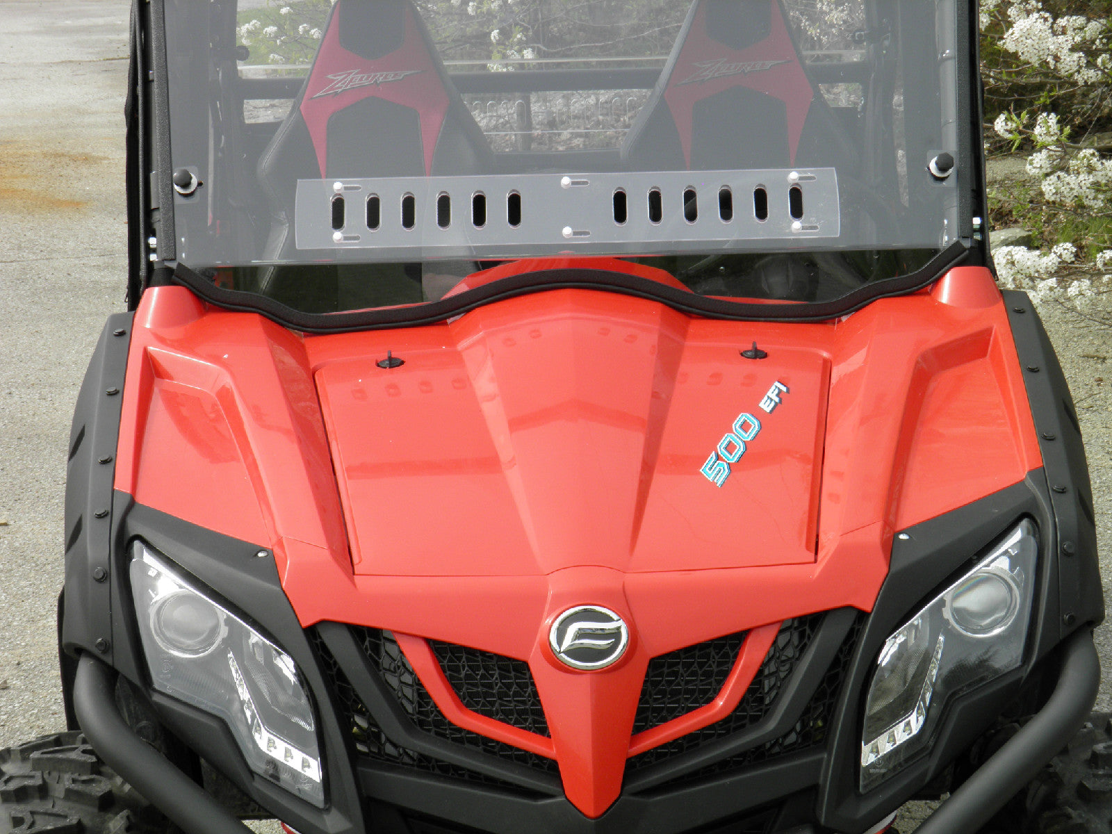 Full Lexan Windshield Cf Moto Z Force 500, 600, 800, 800 Ex And 1000