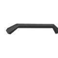 A textured black sheet metal pre-runner guard for the 2010-2018 Ram 2500 Spartan Front Bumper by Road Armor, featuring a modern bolt-on design, shown on a transparent background.