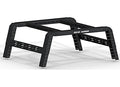 The 2019+ Ford Ranger Treck 5Ft. Adjustable Bed Rack System features sturdy black metal construction, a rectangular frame with angled legs, multiple accessory mounting holes, and “ROAD ARMOR” branding on the side. Bracket kit included.