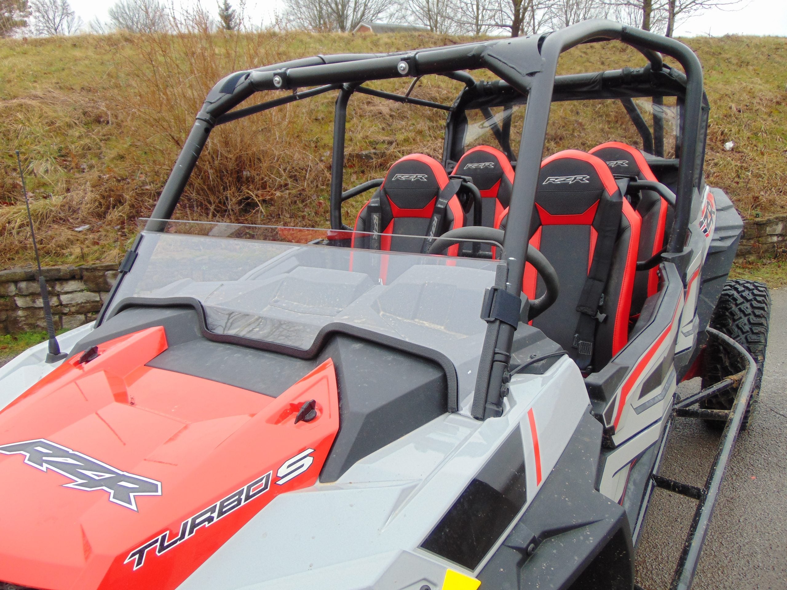 Offroad Armor - Polaris Rzr Xp Turbo S Scratch Resistant Half Windshield