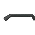 A textured black Road Armor Pre-Runner Guard for the 2015-2019 GMC 2500, this bolt-on Spartan front bumper accessory features angular, modern sheet metal design with sleek, minimalist aesthetics against a transparent background.