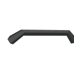 A textured black Road Armor Pre-Runner Guard for the 2015-2019 GMC 2500, this bolt-on Spartan front bumper accessory features angular, modern sheet metal design with sleek, minimalist aesthetics against a transparent background.