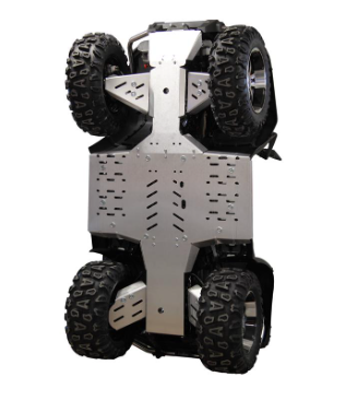 Skid plate full set (aluminium): Suzuki 450/500/700/750 KingQuad: ... - 2018