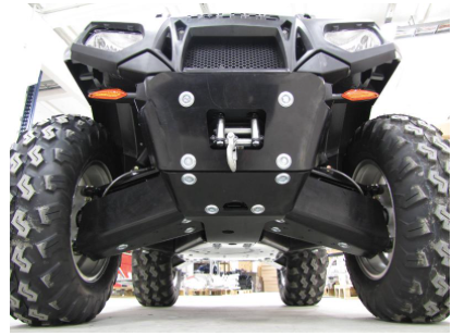 Skid plate full set (plastic): Polaris Sportsman Touring: 550 X2 / 850 X2: (-2014)