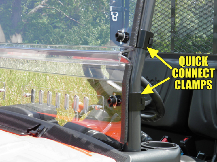 Polaris Ranger Full Size 570 3-Passenger 2-Pc Windshield