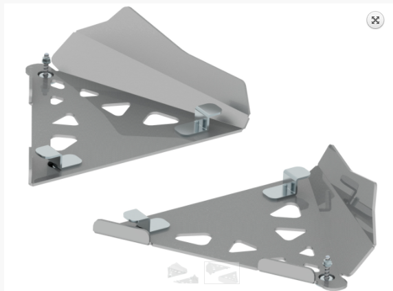 Al. Front A-Arm Guards (Pair) Canam Renegade 2012-2018 Canam Outlander 2012-2018